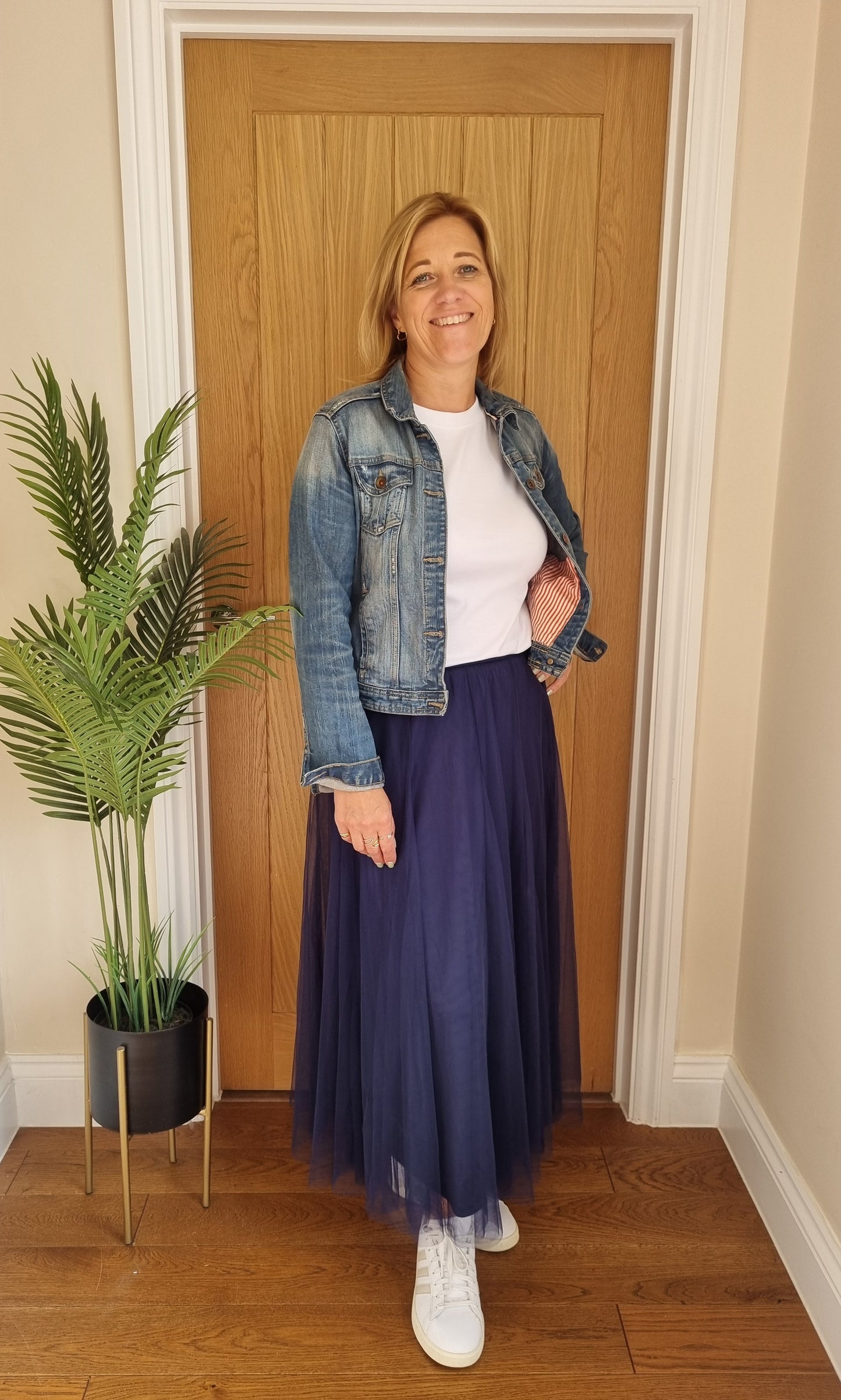 Last True Angel Tulle Layer Skirt - Navy