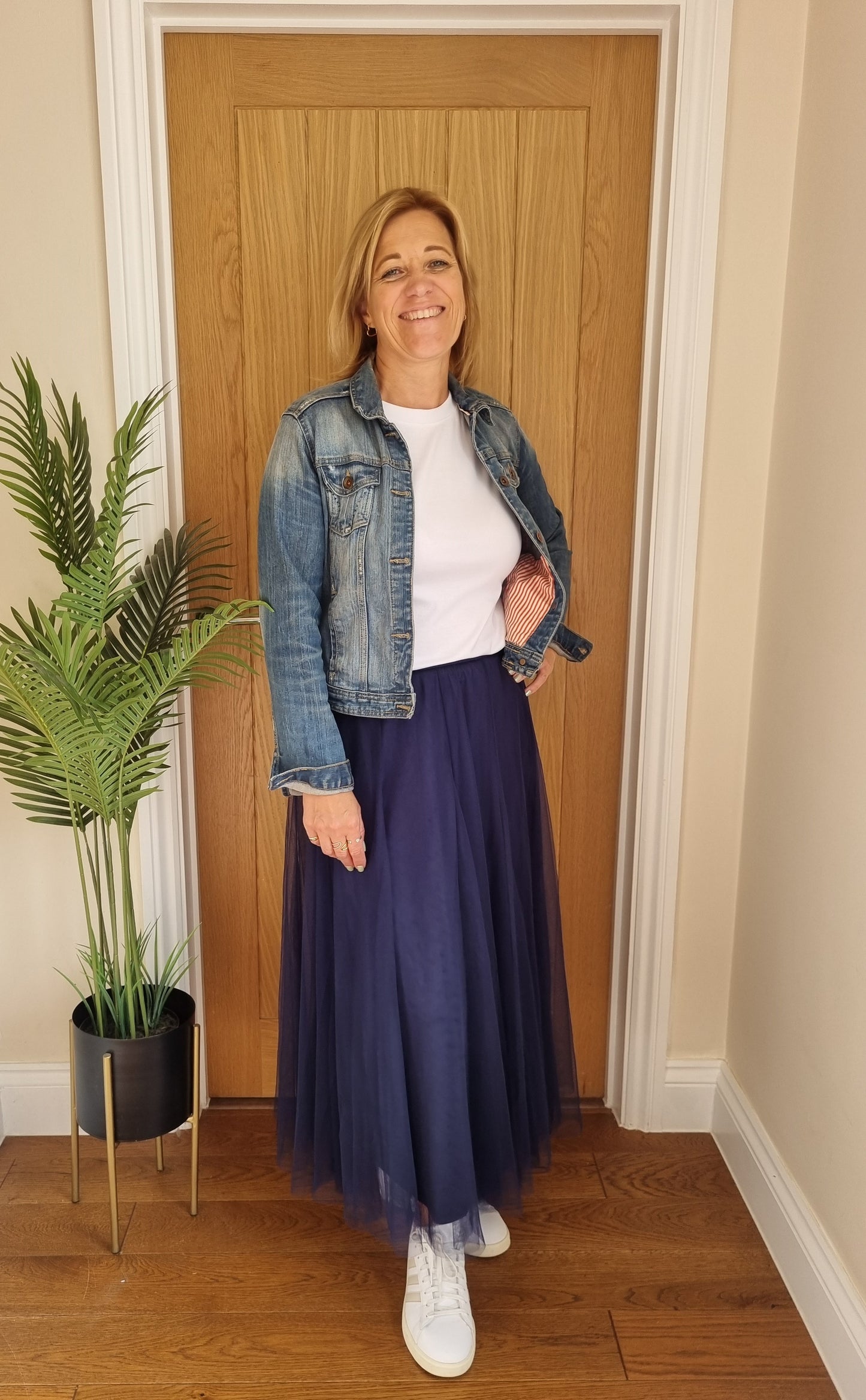 Last True Angel Tulle Layer Skirt - Navy