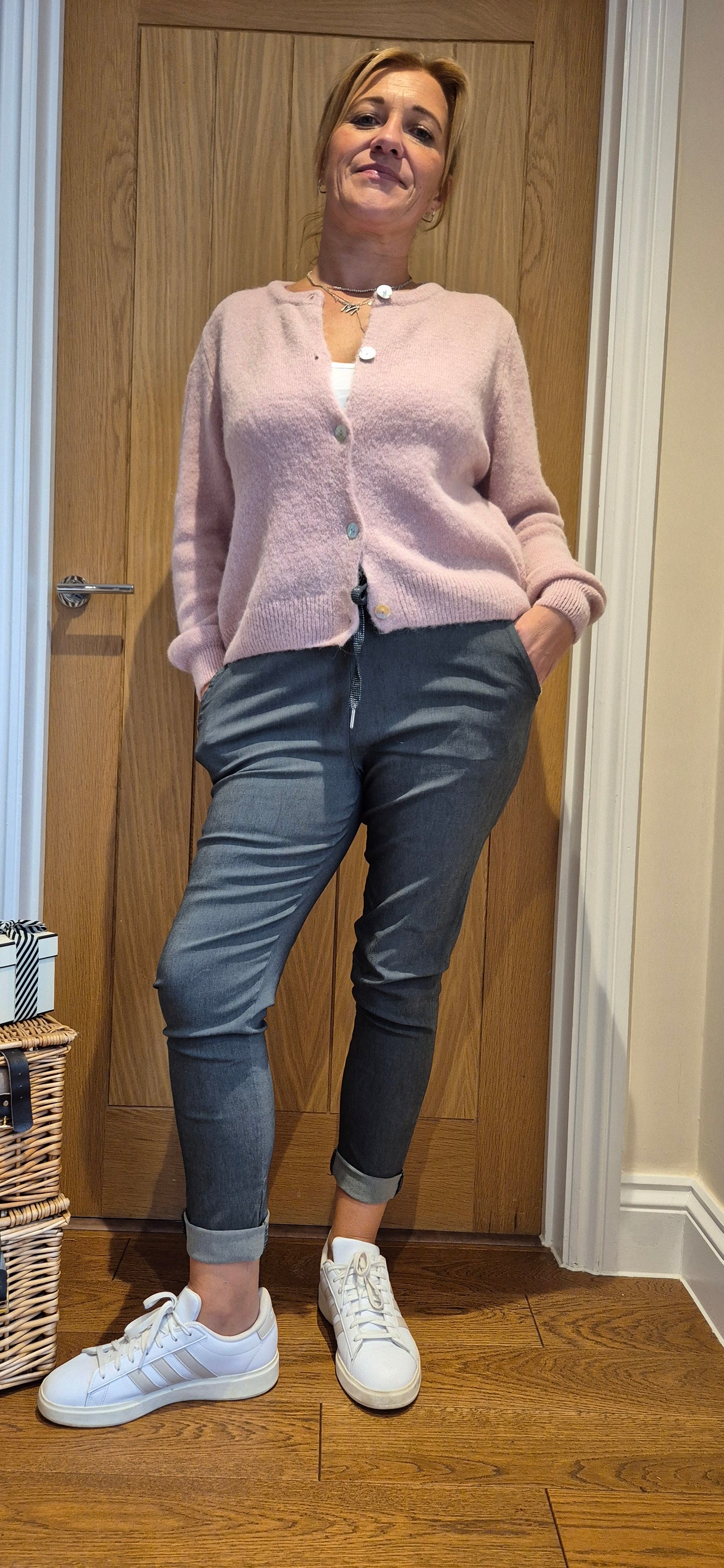 Alpaca Wool Cardigan - Pink