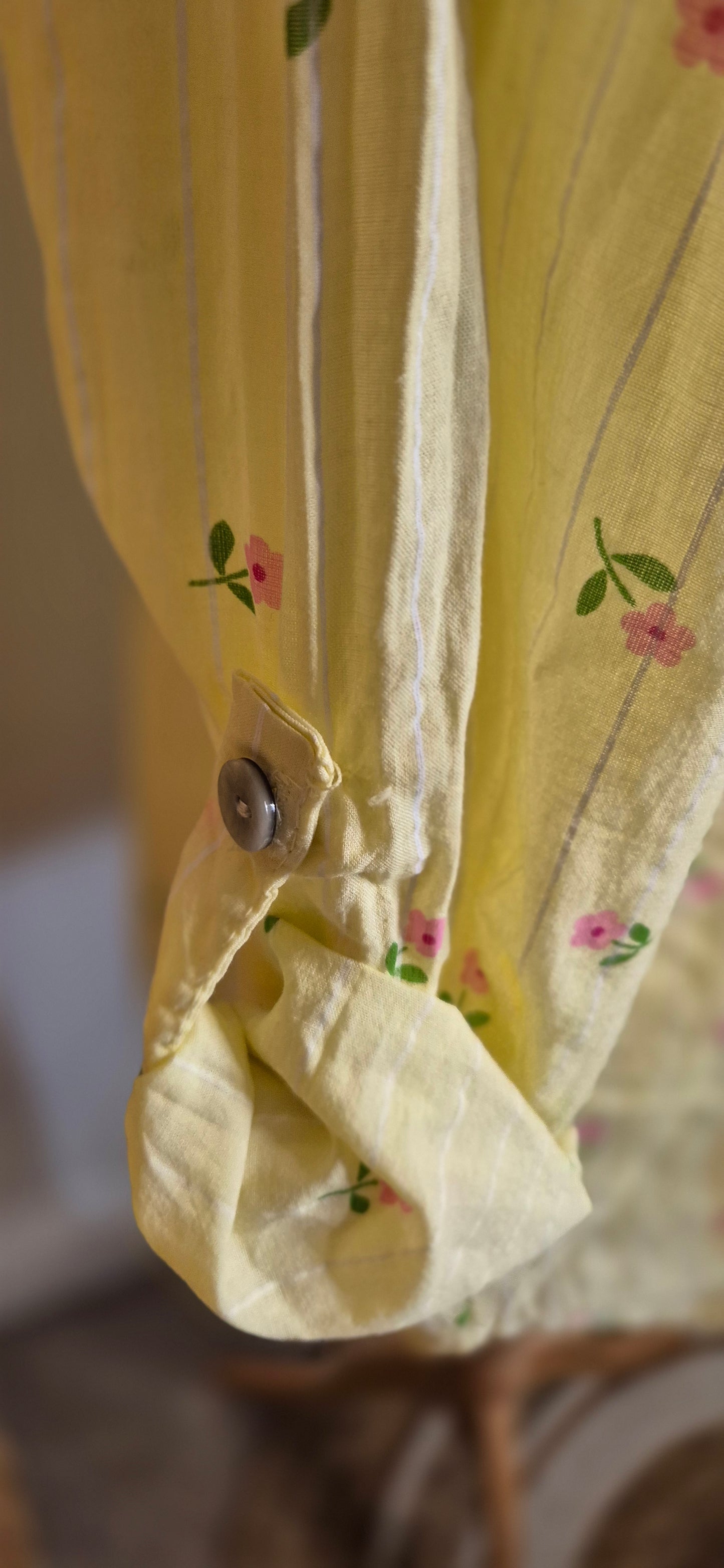 Rosalie Shirt – Lightweight Cotton Summer Shirt with Rosebud Print