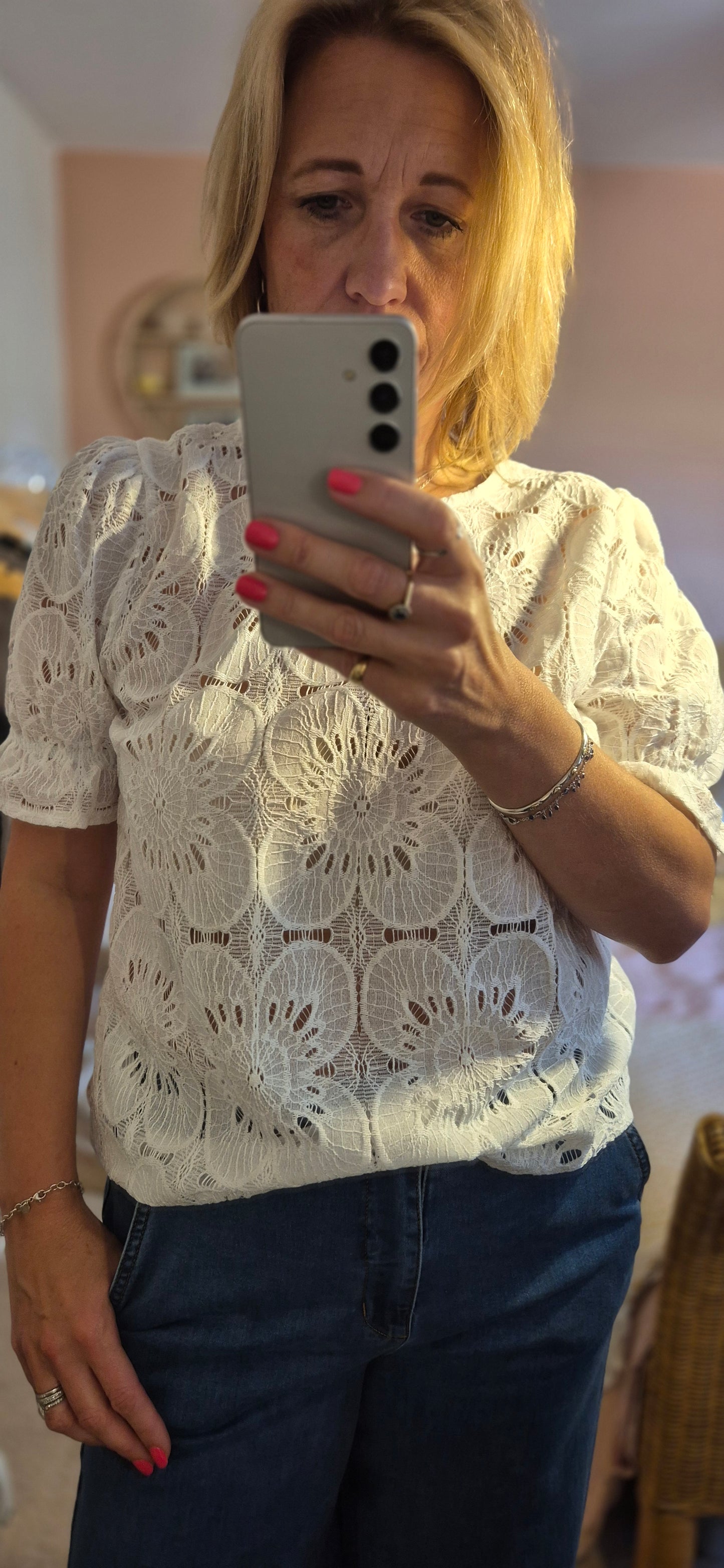 Libby Lace Blouse – Sheer Elegance for Every Occasion