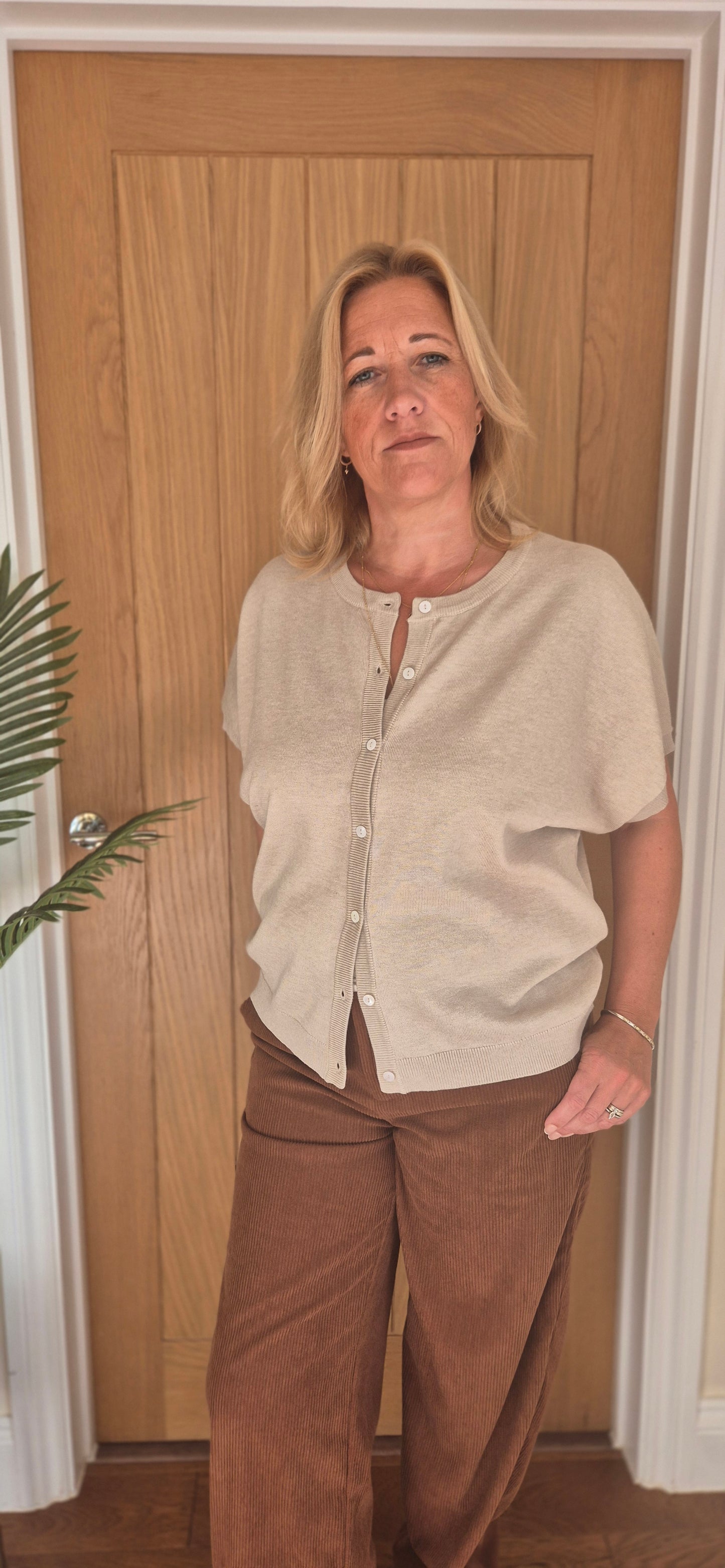 Sylvie Cardigan – Soft Knit in Oatmeal or Sage Green