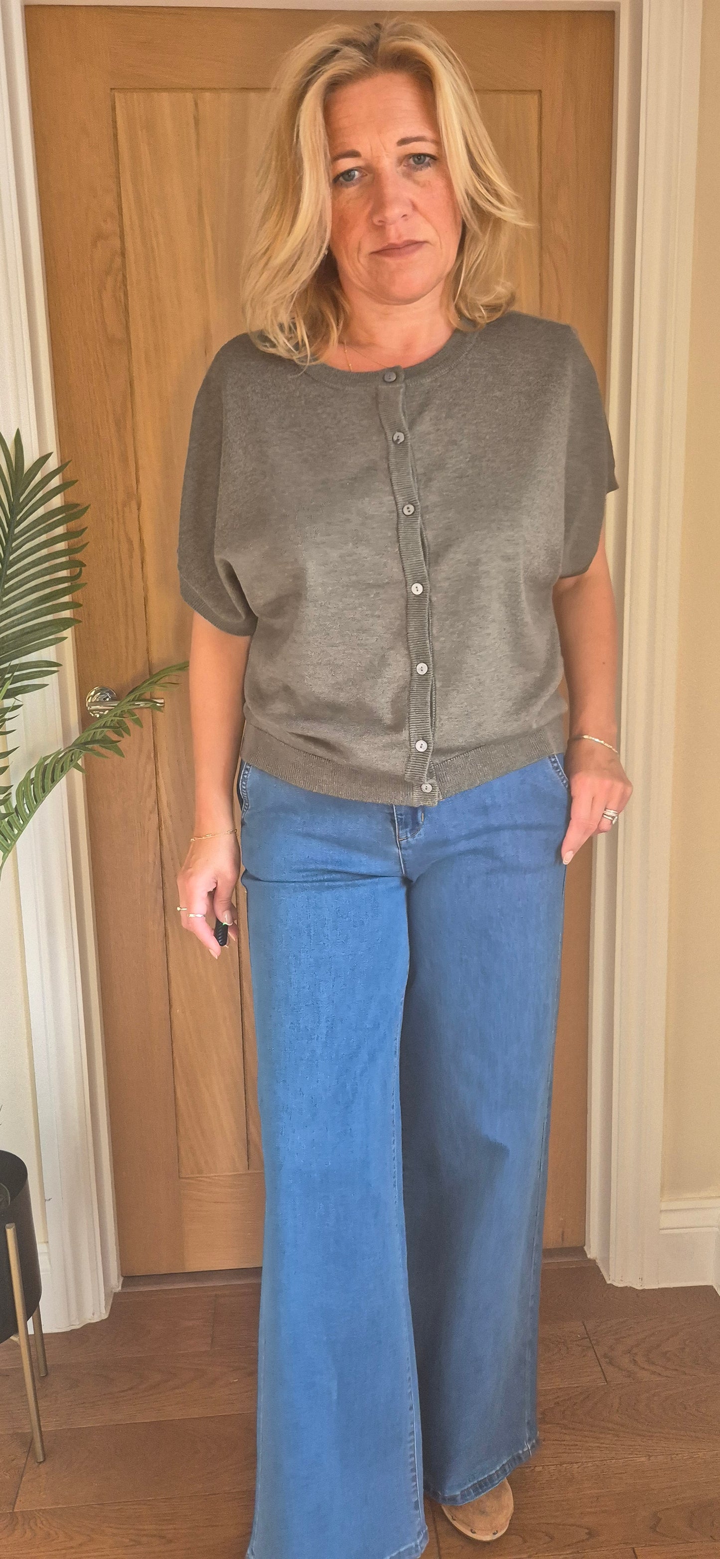 Sylvie Cardigan – Soft Knit in Oatmeal or Sage Green