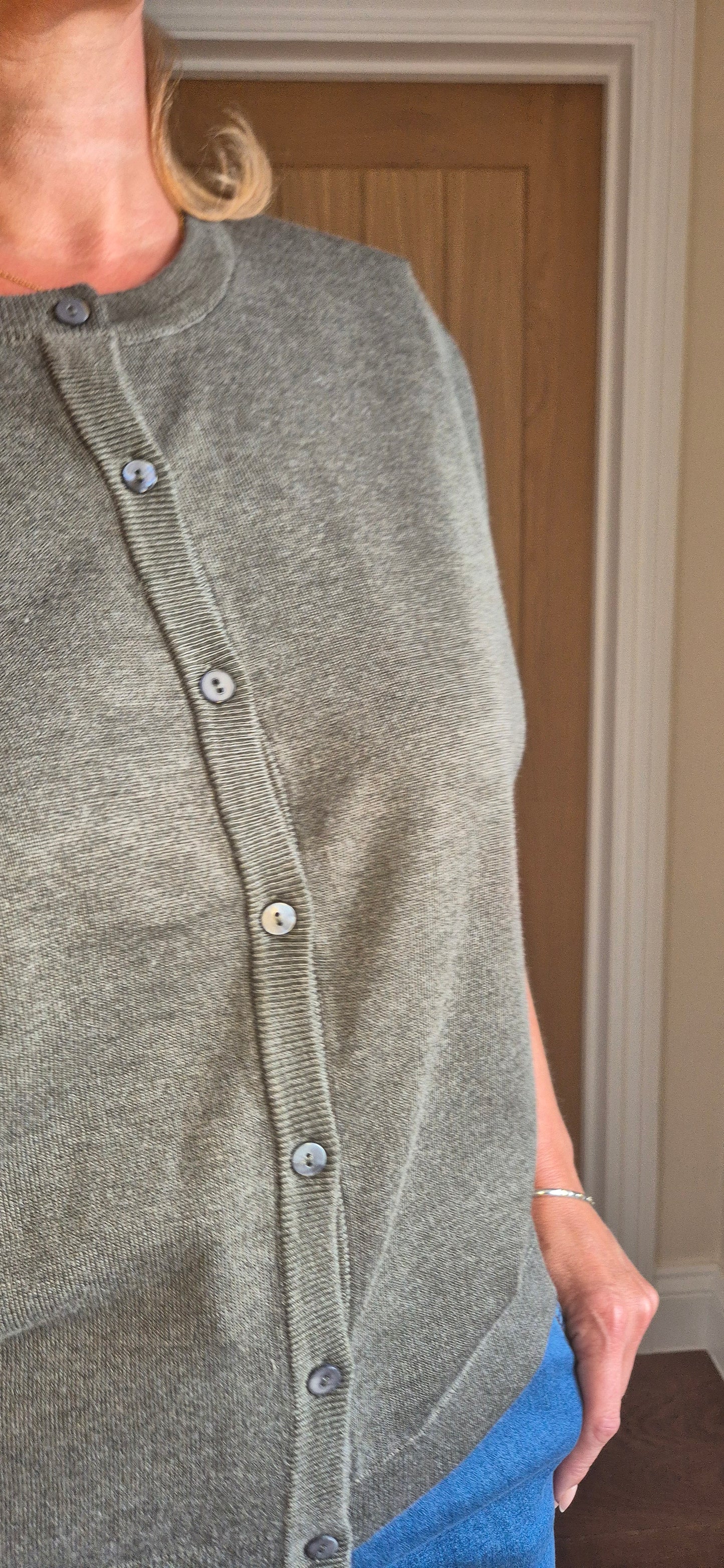 Sylvie Cardigan – Soft Knit in Oatmeal or Sage Green