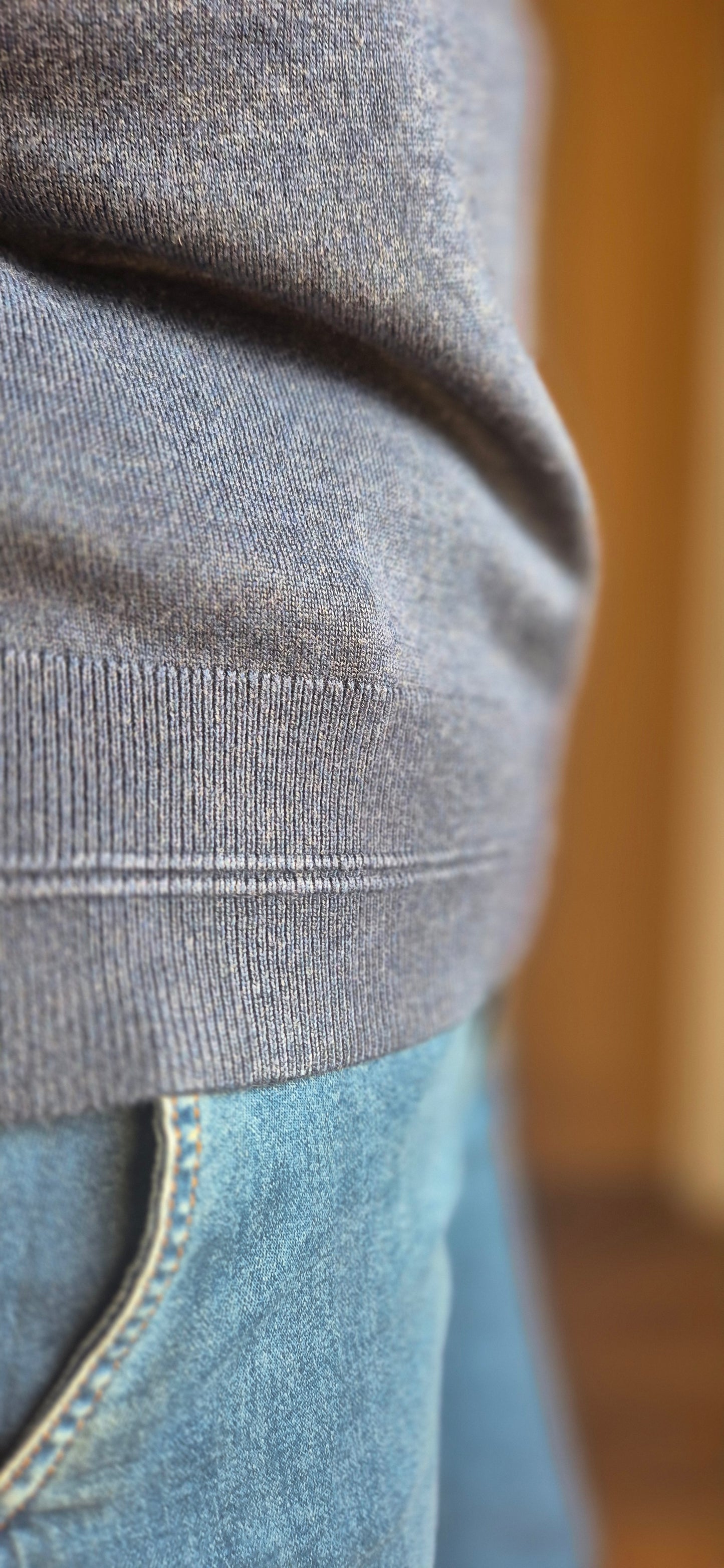 Elara Sweater – French Navy 3/4 Sleeve Knit