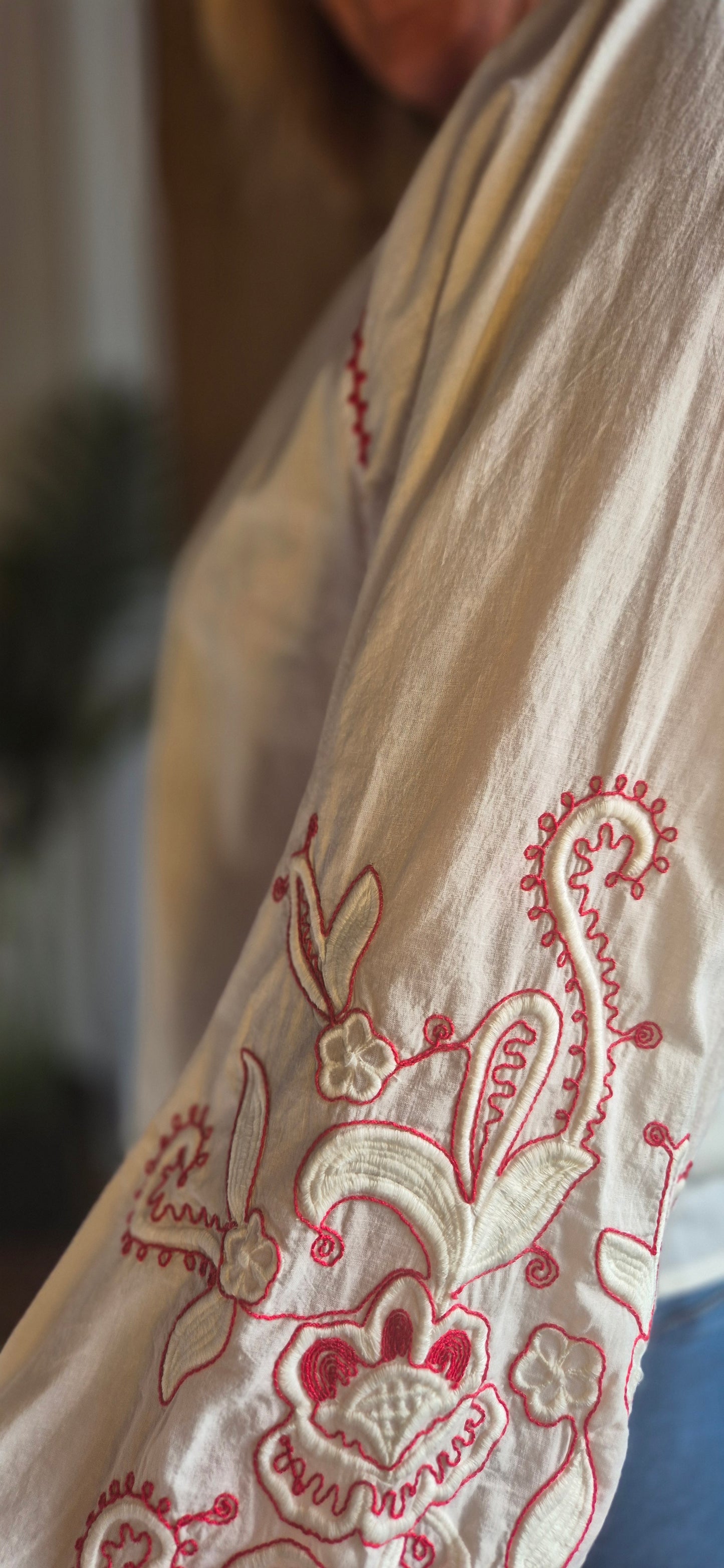 Jessica Blouse - Boho Chic with Embroidery Detail