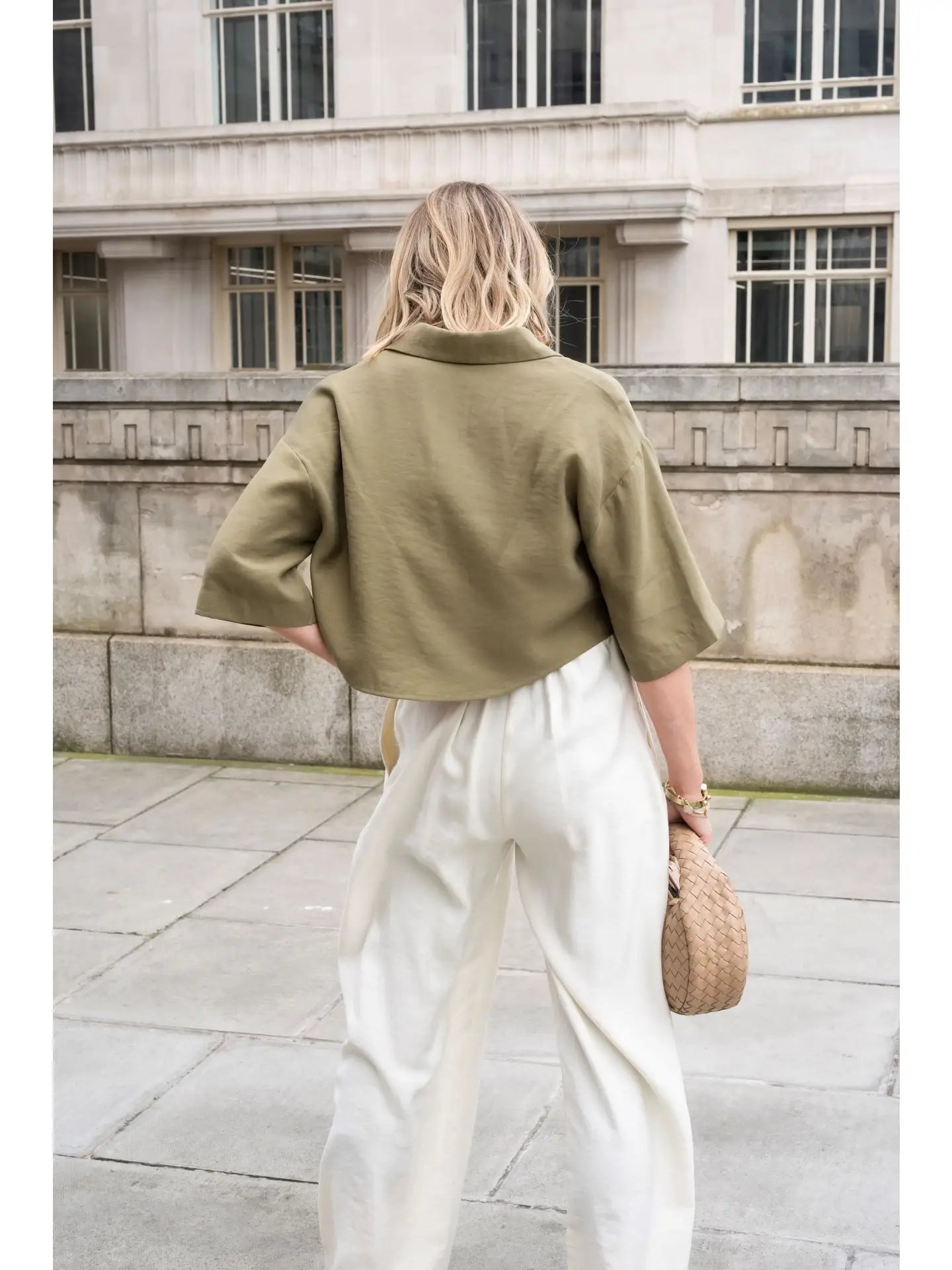 Tomo Wide Leg Trousers - Cream