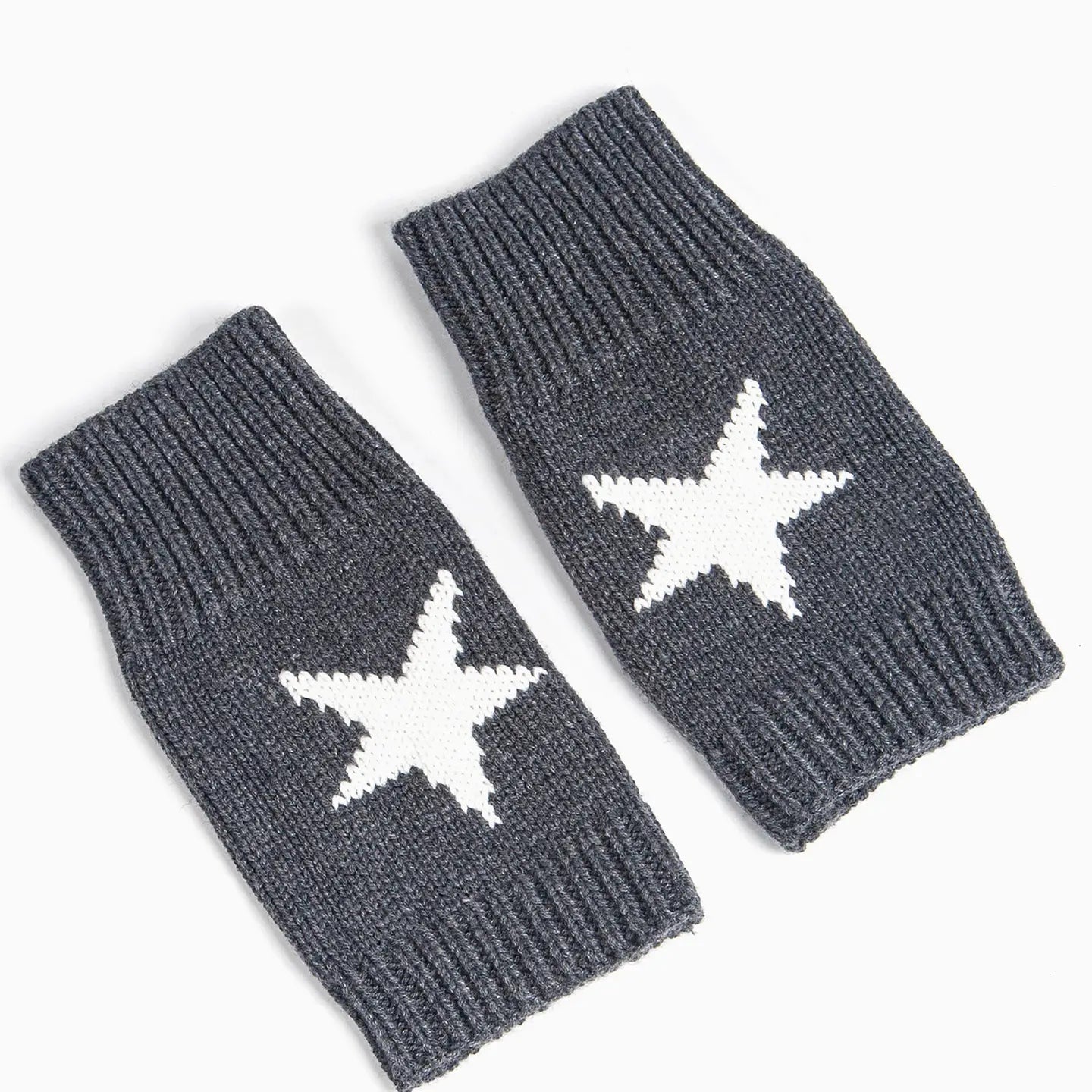 Grey Star Wrist Warmers