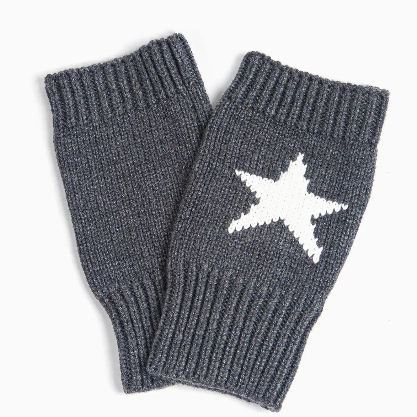 Grey Star Wrist Warmers