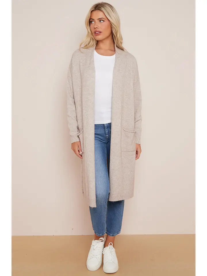 Lyra Cardigan – Soft Knit Long Cardigan with Star Detail