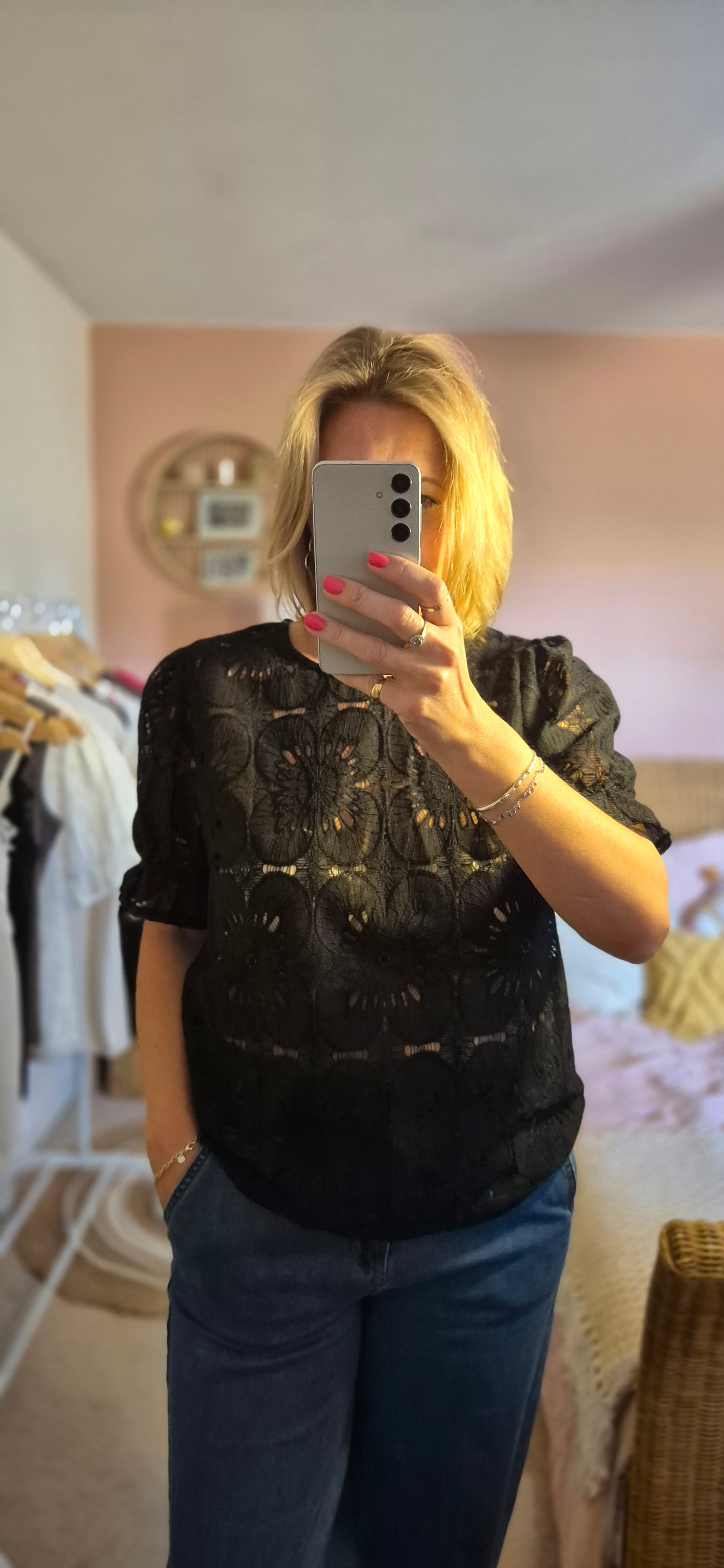Libby Lace Blouse – Sheer Elegance for Every Occasion
