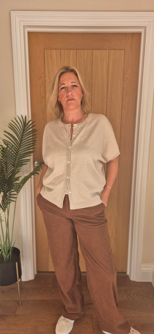 Sylvie Cardigan – Soft Knit in Oatmeal or Sage Green