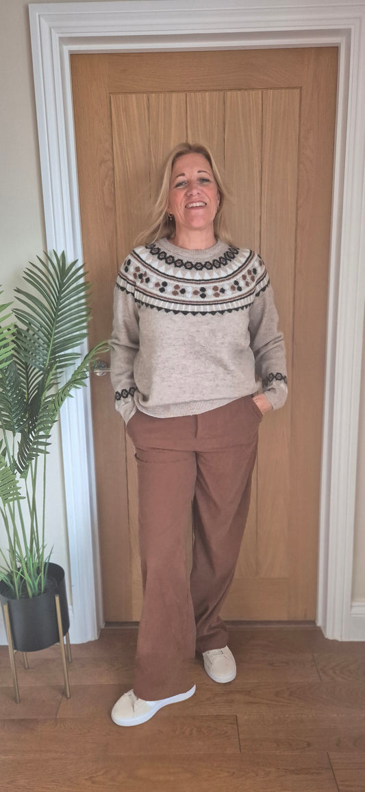 Cherrie Sweater – Fair Isle Knit Jumper