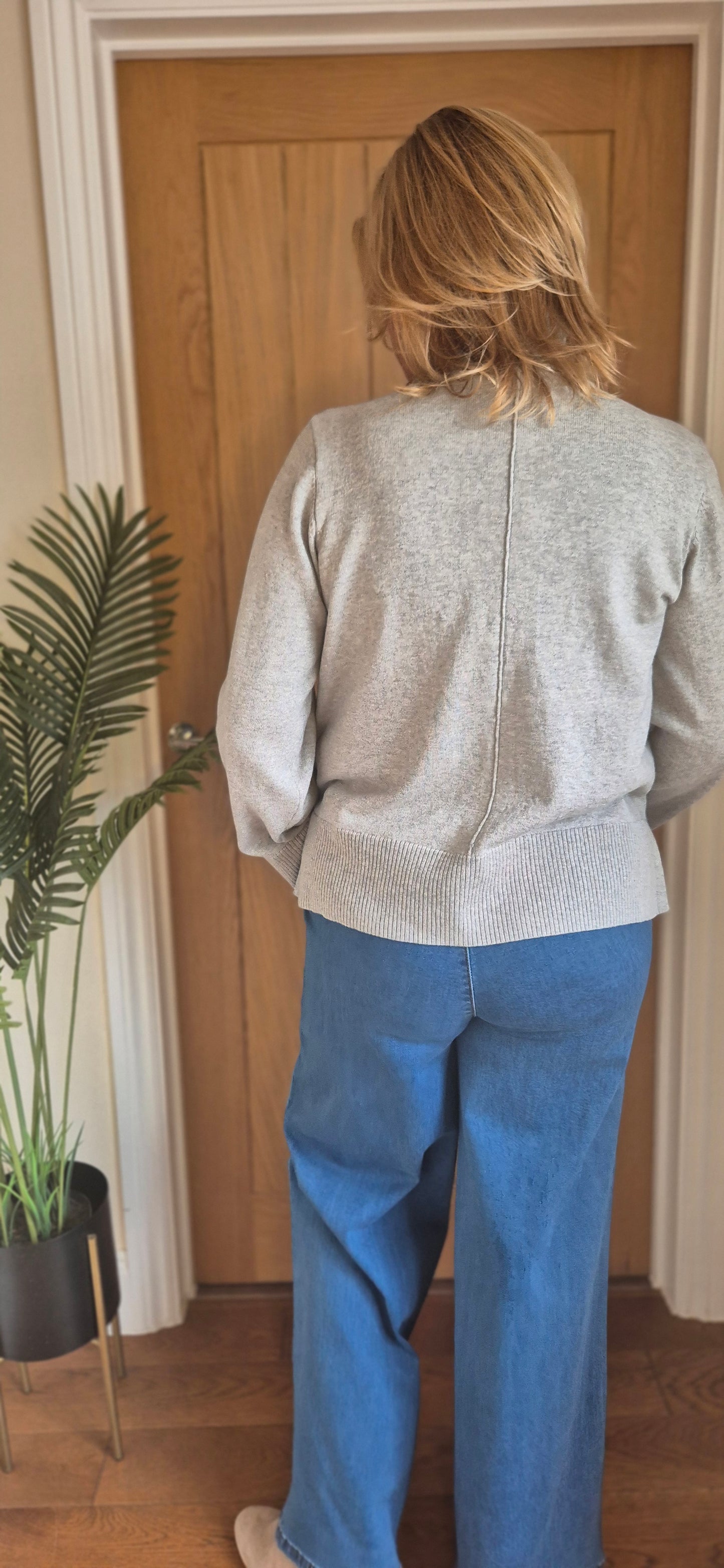 Anva Rollneck Sweater – Cotton Cashmere Blend