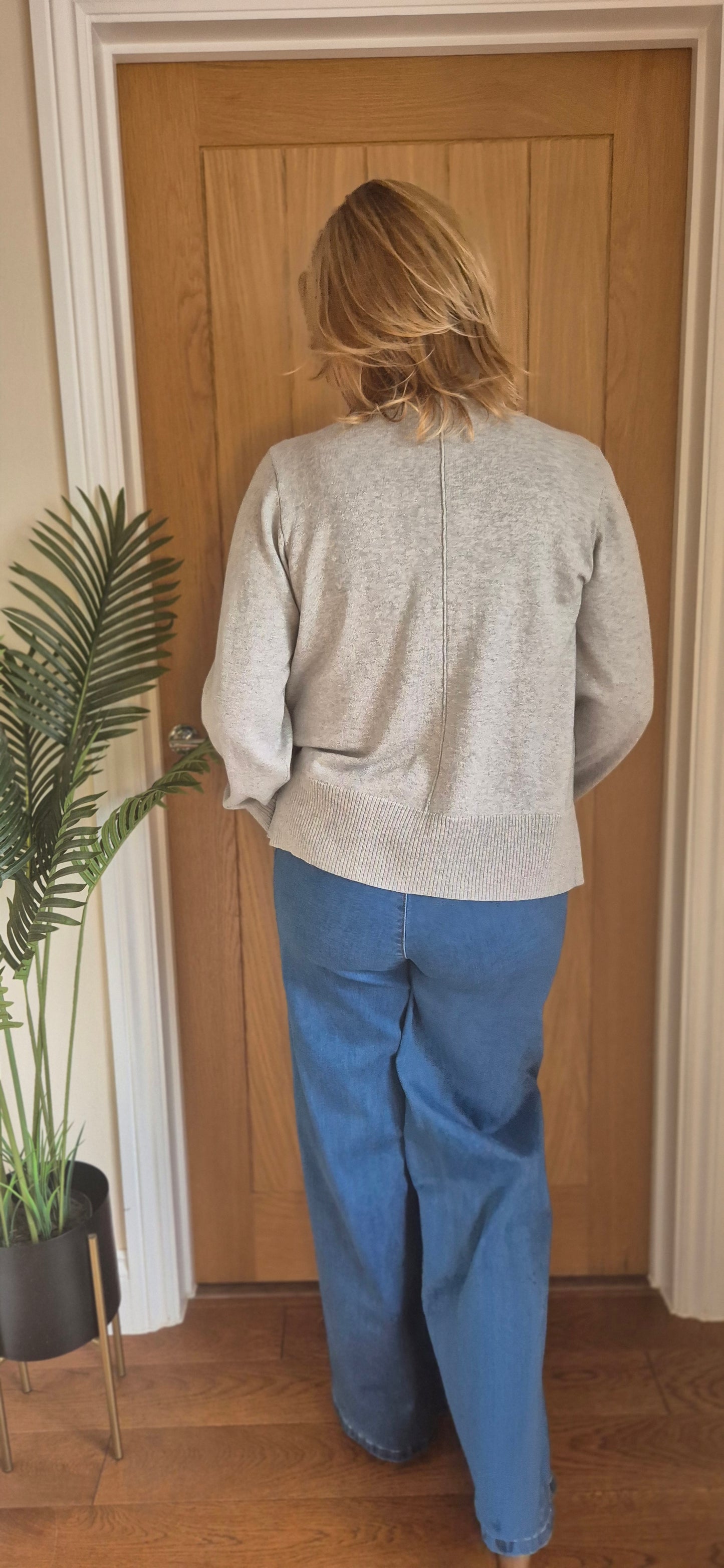 Anva Rollneck Sweater – Cotton Cashmere Blend