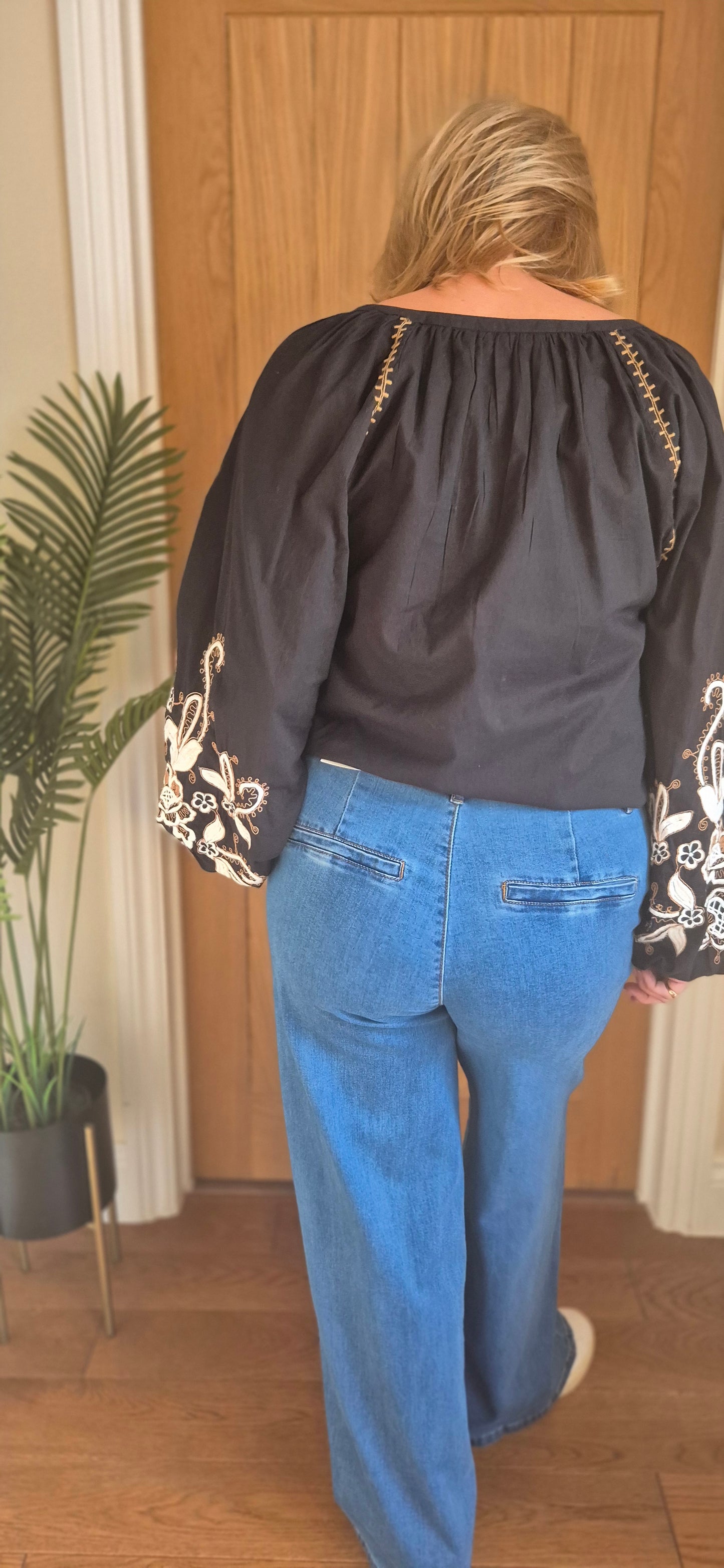 Jessica Blouse - Boho Chic with Embroidery Detail