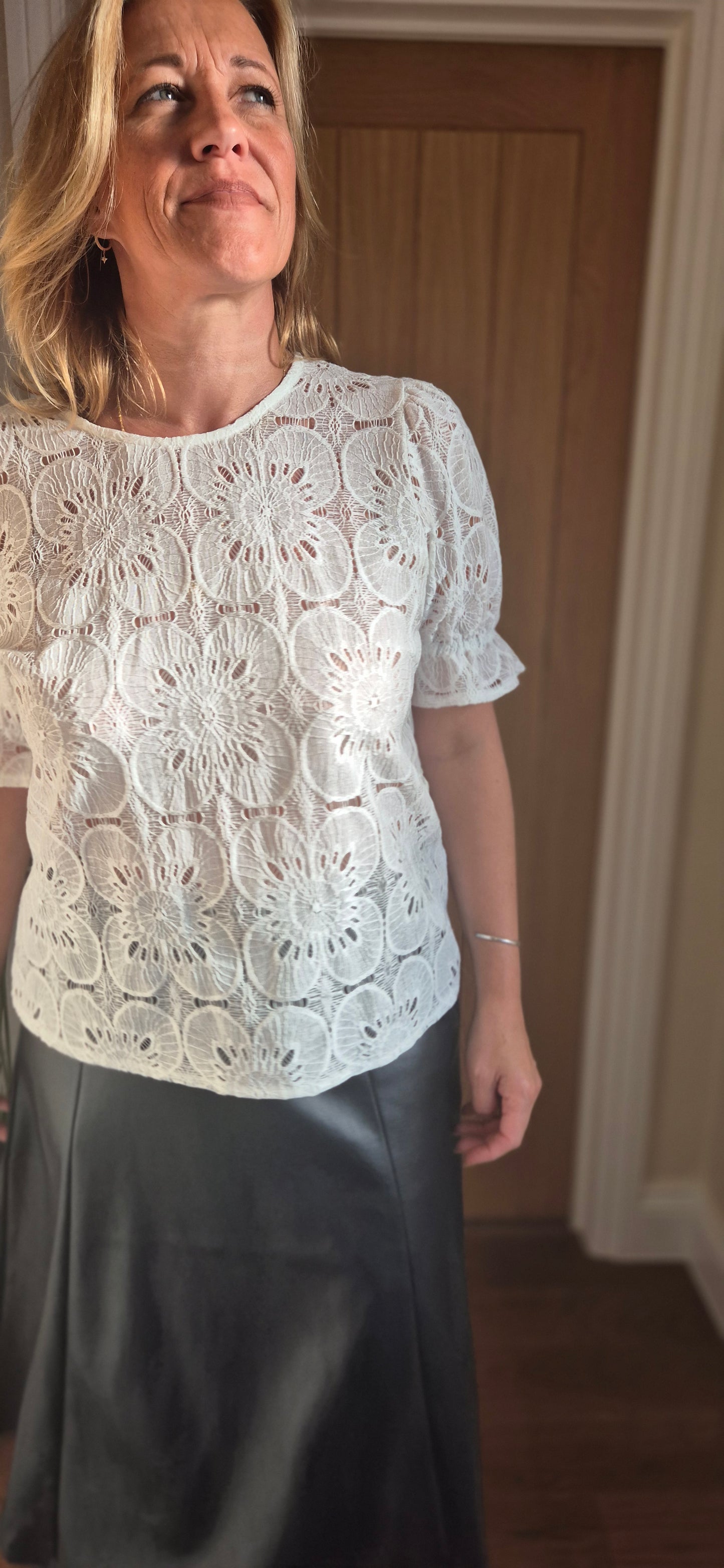 Libby Lace Blouse – Sheer Elegance for Every Occasion