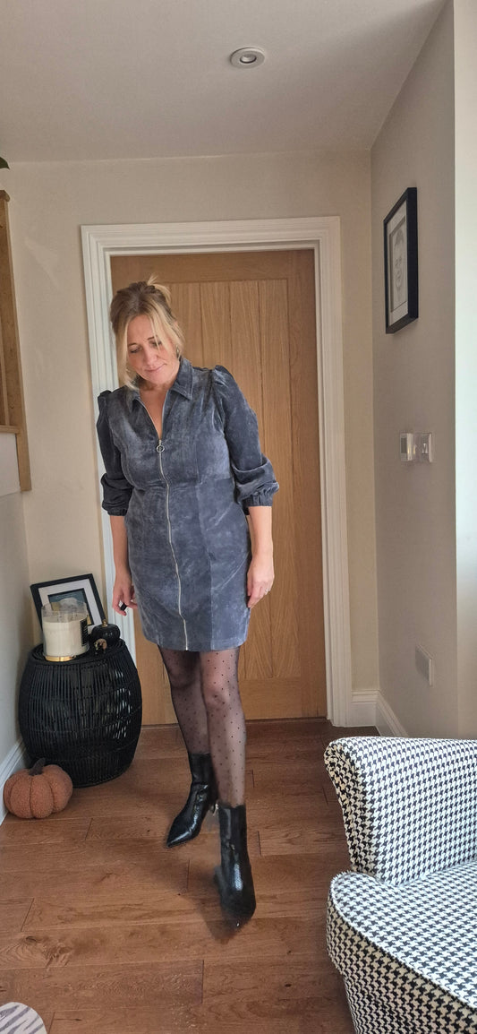 Sloane Dress – Long Sleeve Zip Through Dress